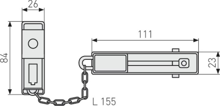 Actual product image Abus SK78 B B/DFNLI