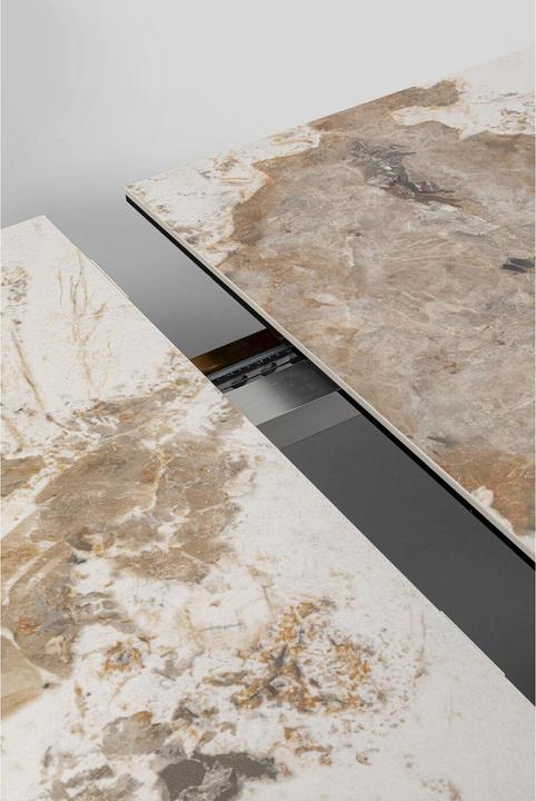 Image du produit Kare Design Table à rallonges Connesso Brass 200(+60)x100cm
