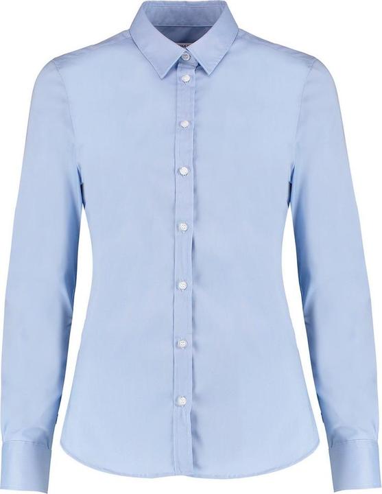 Kustom Kit Oxford Stretch Tailored Langarmhemd