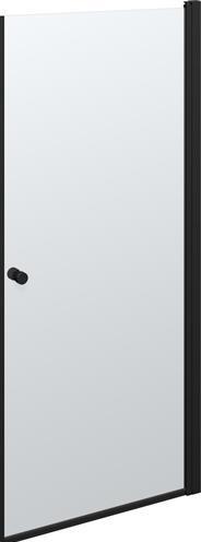 Immagine prodotto Dansani brusedør 200 x 87-89 cm sort/klart vetro