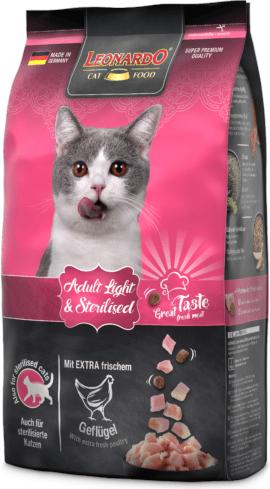 Image du produit Leonardo Cat Food Adulte Volaille Légère Chat (Adulte, 1 pcs, 7500 g)