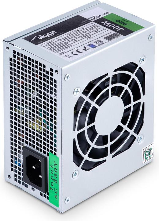 Actual product image Akyga Power supply PRO AK-S1-300 (300 W, Passive, 80 mm) (300 W)