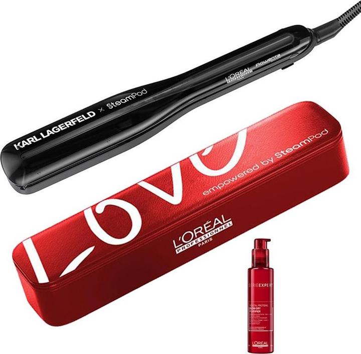 L'Oréal Professionnel Steampod 3.0 Karl Lagerfeld mit Vanity-Case & Blow Dry Fluidifier
