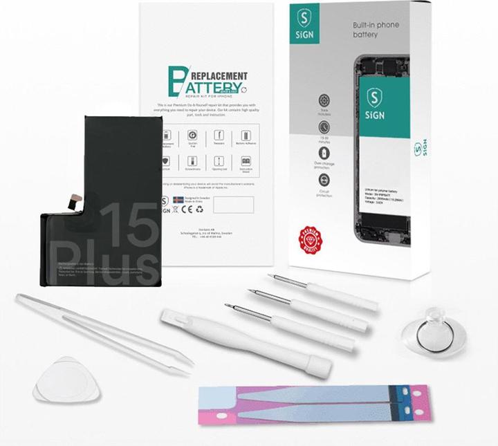 Produktbild SIGN Complete Battery Replacement Kit - iPhone 15 plus