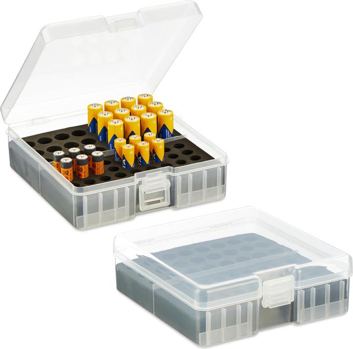 Produktbild Relaxdays 2x Batteriebox