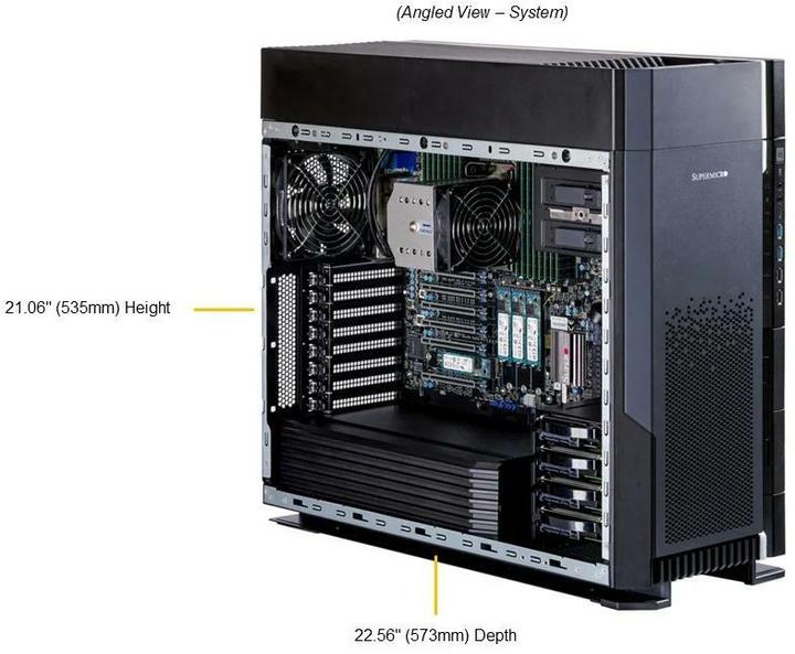 Immagine prodotto Supermicro Workstation Barebone UP 5U Single Socket 4677 SYS-551A-T