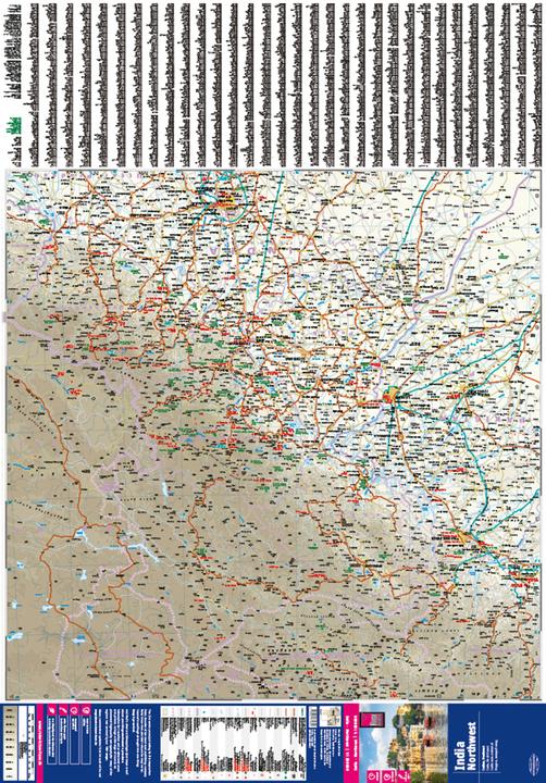 Actual product image Map Indien, Nordwest / India, Northwest (1:1,300,000)