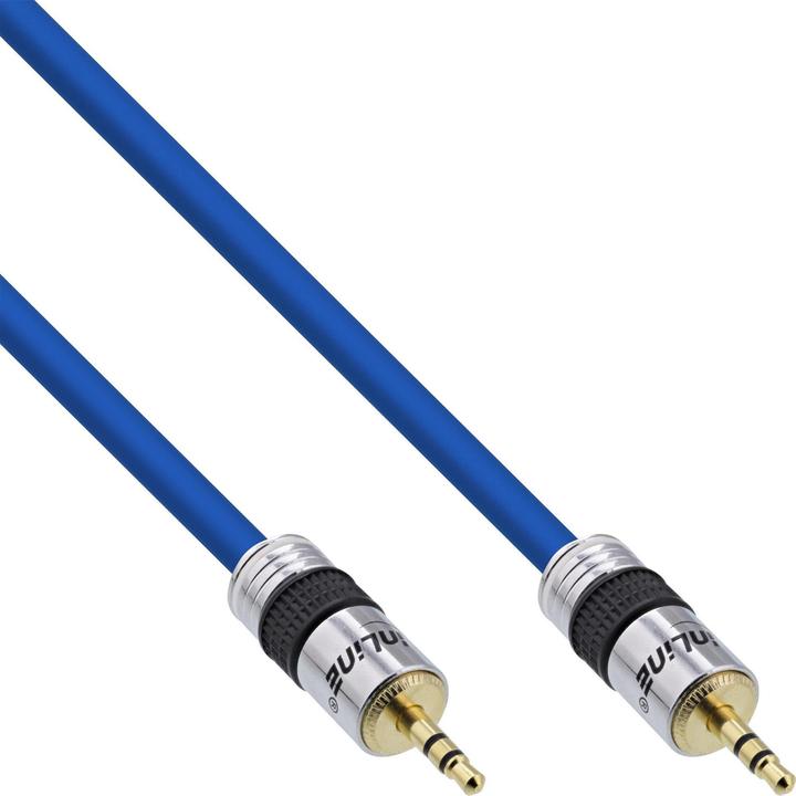 InLine Jack PREMIUM audio cable 10m PREMIUM quality 3.5mm St/St 10m stereo gold-plated contacts... (10 m, 3.5mm jack (AUX))