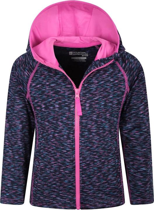 Image du produit Mountain Warehouse Sweat à capuche zippé à rayures Kayleigh II pour enfants et adolescents (146, 152)