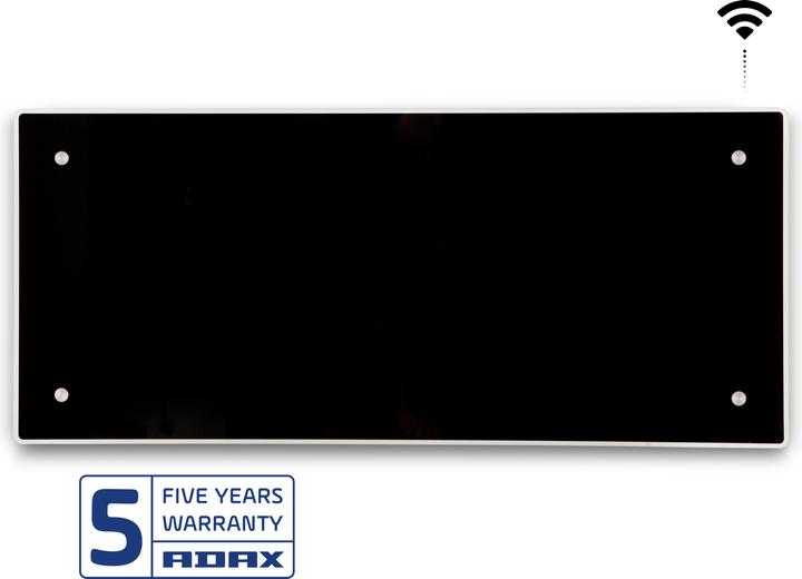 Actual product image Adax Glass heating surface Clea H 08 KWT, 800W 230V with WiFi, black (800 W)