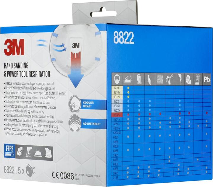 Produktbild 3M Partikelmaske 8822 PRO5 (FFP2, 5 x)