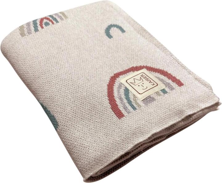 Actual product image Kaiser Baby blanket Rainbow natural combo 80 x 100 cm (80 x 100 cm)