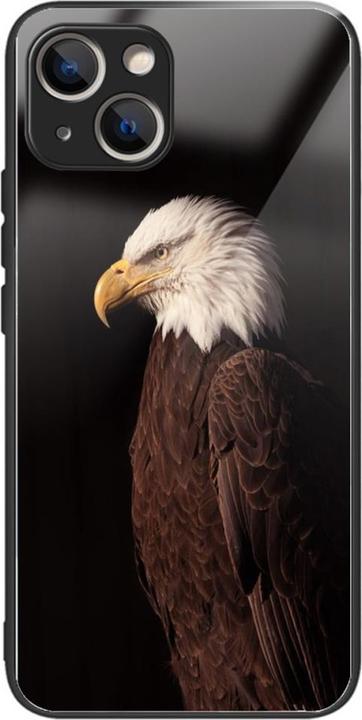Image du produit Art iPhone 14 Plus Étui de protection en verre en caoutchouc Aigle (Apple iPhone 14 Plus)