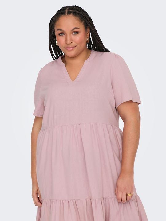 Actual product image Only Regular fit V-neck curve short dress dress (44)