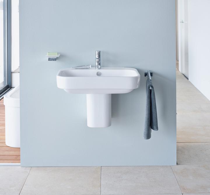 Image du produit Duravit Porte-serviettes KARREE 2 bras, mobile chromé