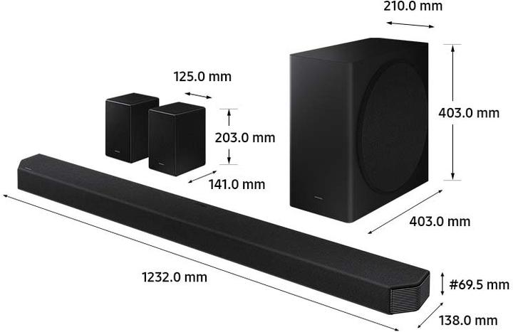 Actual product image Samsung HW-Q950A (616 W, 11.1 Channel)
