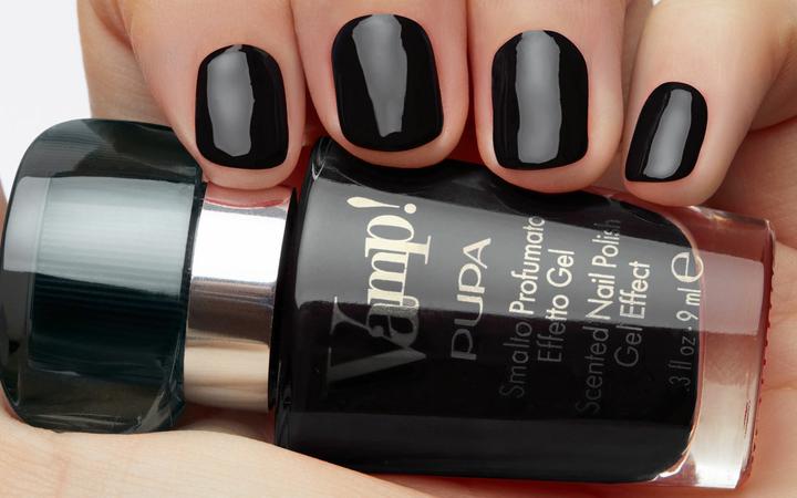 Actual product image Pupa Milano Vamp! Scented Nail Polish rock black 305 (305, Colour paint)