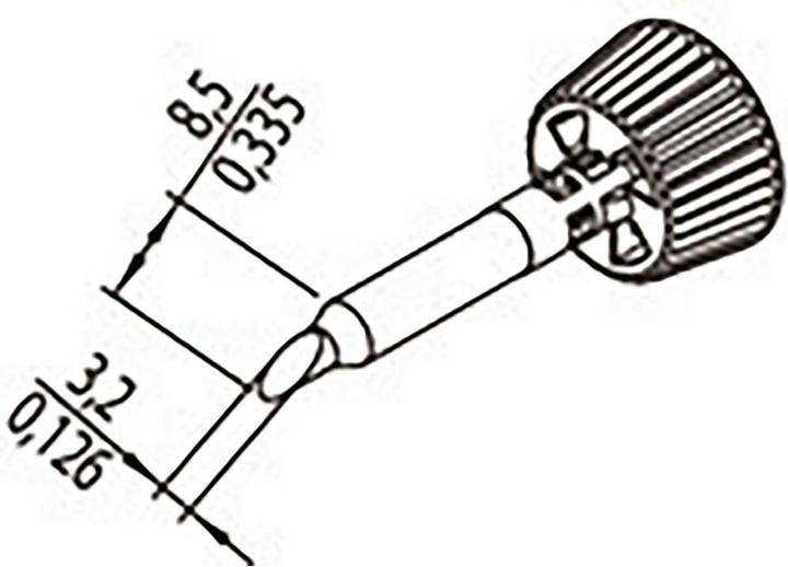 Produktbild 0142ADLF32/SB Lötspitze Spitzen-Grösse 3.20 mm Inhalt 1 St. (Lötspitze)