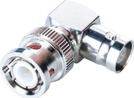 Actual product image RND Electronics Adapter, right-angled, BNC plug - BNC socket, 50Ohm