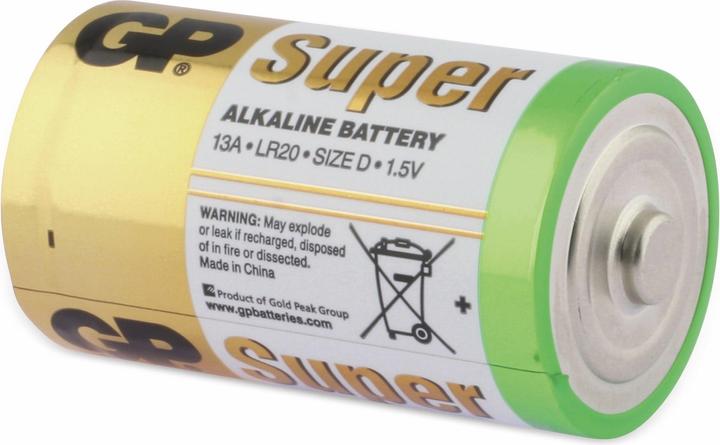 Produktbild GP Batteries Super (2 Stk., D, 1300 mAh)