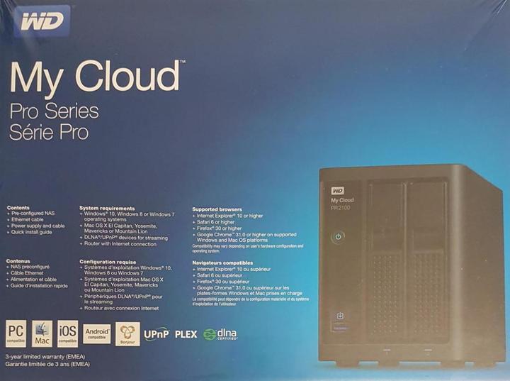 Immagine prodotto WD My Cloud Pro PR2100 (2 x 8 TB, WD Red)