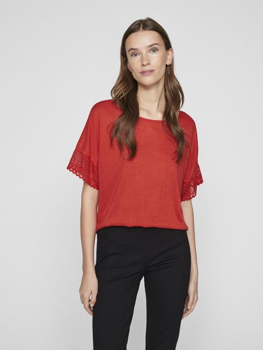 Actual product image Vila Round neck top with short sleeves (XS)