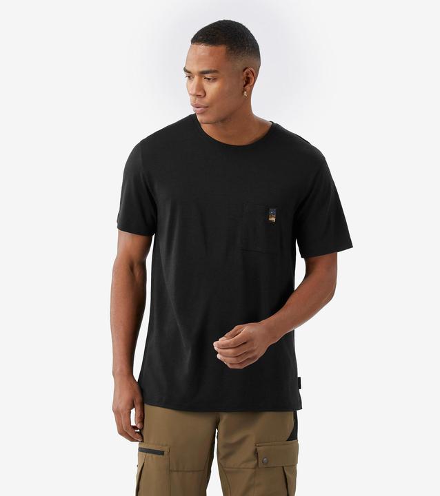 Produktbild Simond Merinoshirt Herren kurzarm 100 % Merinowolle - schwarz (L)