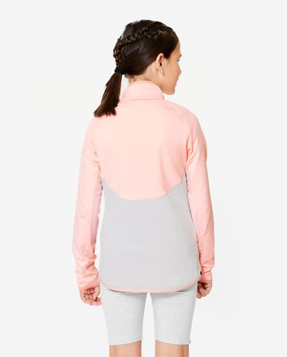 Produktbild Decathlon Trainingsjacke Mädchen tailliert - rosa/grau (12, 13, 14)