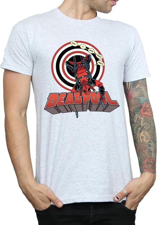 Actual product image Mens Deadpool Upside Down T-Shirt (XXL)