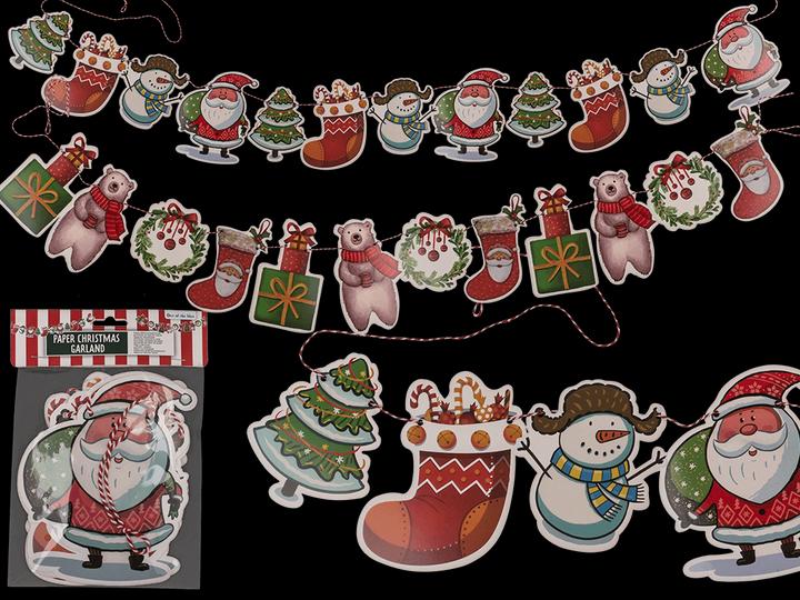 Actual product image Cover-Discount 2 pcs Christmas paper garland