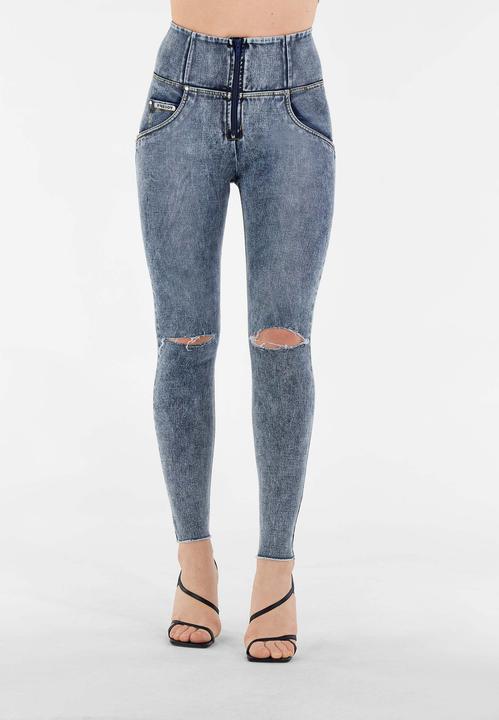 Washed Jeans - Yellow Seams