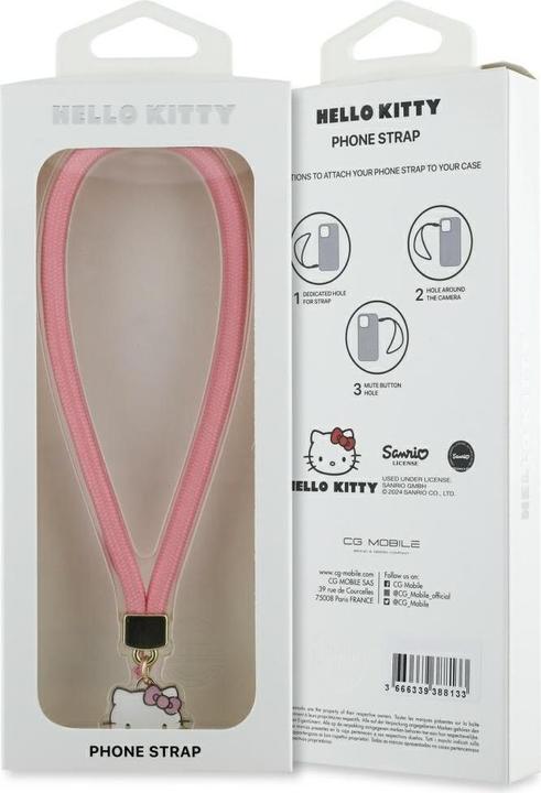 Produktbild Hello Kitty Kitty Head Universal Hand Strap - pink