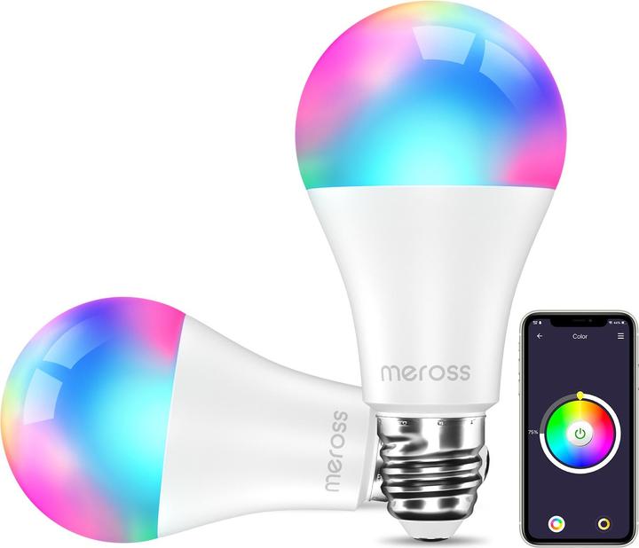Actual product image Meross Smart Wi-Fi LED Bulb MSL120 (B22, 9 W, 810 lm, 2 x, F)