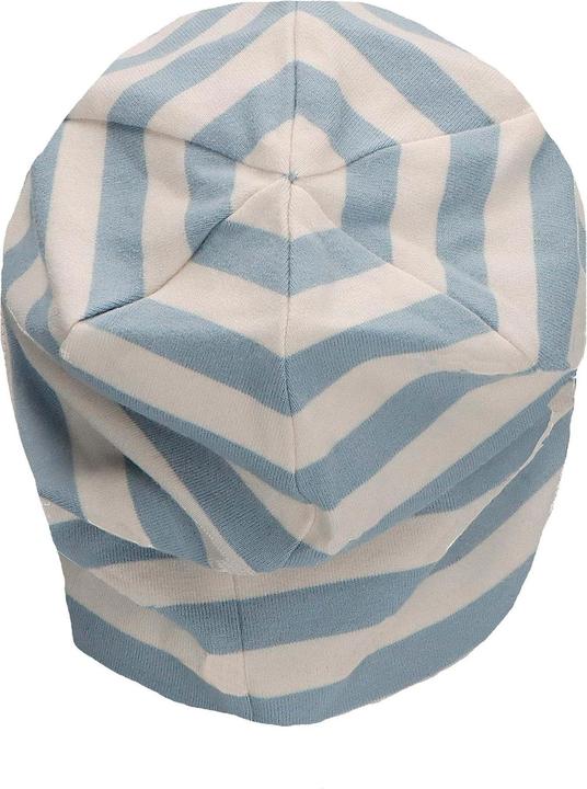 Actual product image Sterntaler Beanie Slouch Beanie Striped Light Blue Gr. 43 (43)