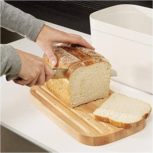 Produktbild Joseph Joseph Brotbox Polypropylen/Bambus, weiss, 37x18x22 cm