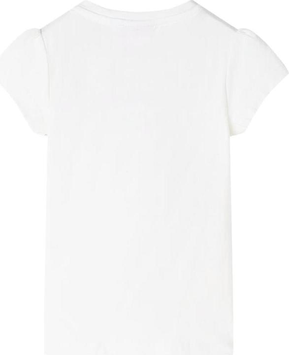 Actual product image VidaXL Children's T-shirt ecru 92,Material: 95 % cotton. 5 (92)