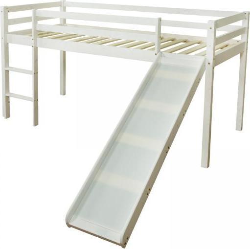 Image du produit Homestyle4u Lit mezzanine avec toboggan et tour (90 x 200 cm)