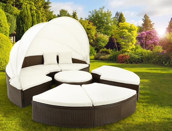 Produktbild Casaria Poly Rattan Sonneninsel (230 cm)