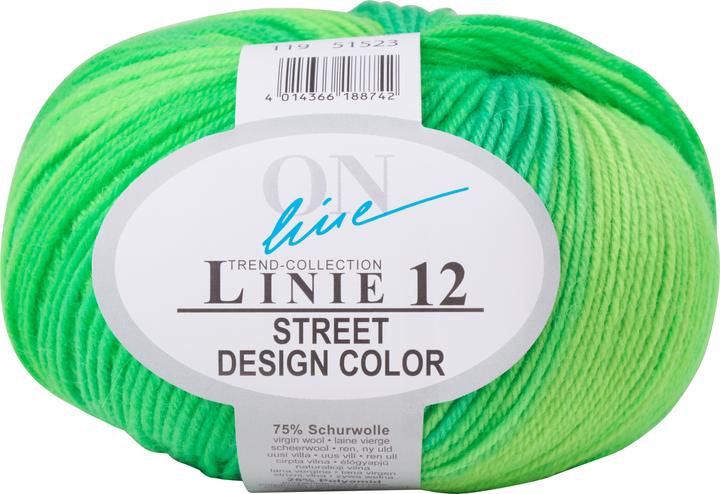 Actual product image Online Street Design Color, line 12, 50 g, approx. 210 m (210 m)