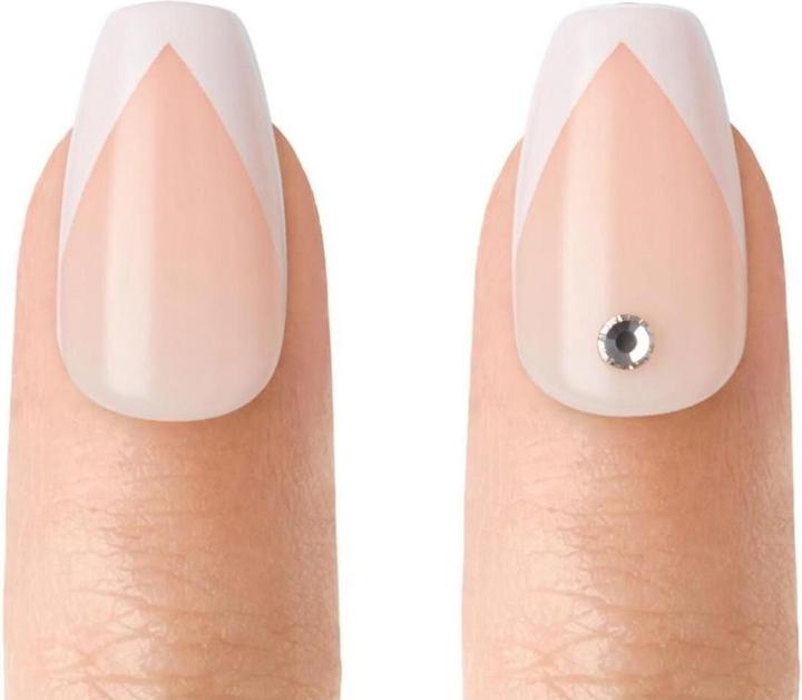 Actual product image Herba ImPress Nail Kit Medium - So French (Artificial nails, Nude, White)