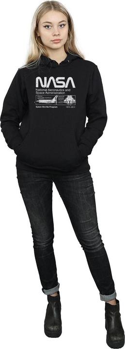 Actual product image Nasa Womens/Ladies Space Shuttle Hoodie (XXL)