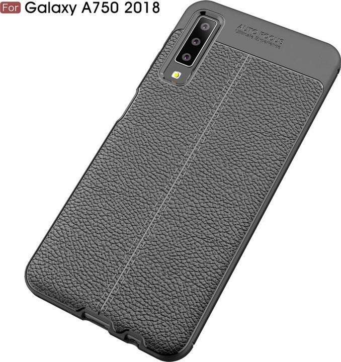 Produktbild Screenguard Samsung Galaxy A7 2018 Hülle Leather Design TPU Cover (Samsung Galaxy A7 (2018))