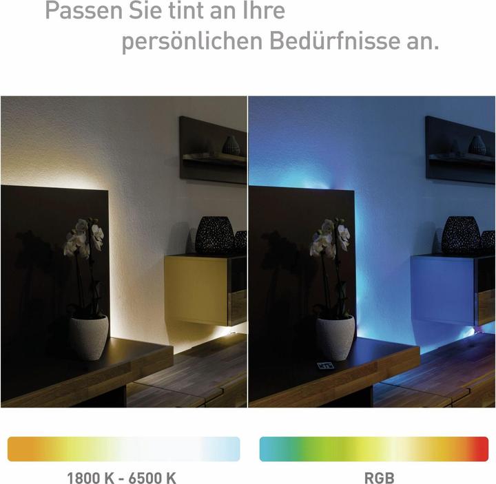 Actual product image Müller Licht Light LED Stripe tint Illuminant 18 W RW (RGBW, 300 cm, Indoor)