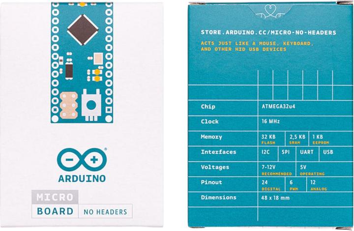 Actual product image Arduino Board Micro without Headers