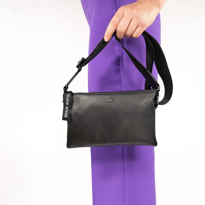 Produktbild Braun Büffel Capri Umhängetasche RFID Schutz Leder 23 cm