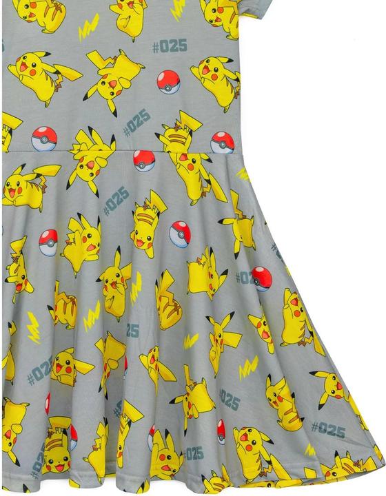 Produktbild Pokémon Kleid mit ausgestelltem Rock Mädchen kurzärmlig (146, 152)