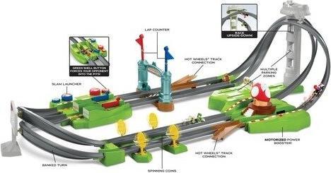 Actual product image Hot Wheels Mario Kart playset