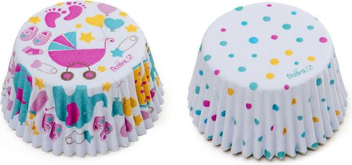 Actual product image Decora Cupcake boxes - Baby Shower girl (36pcs.) (5 cm)