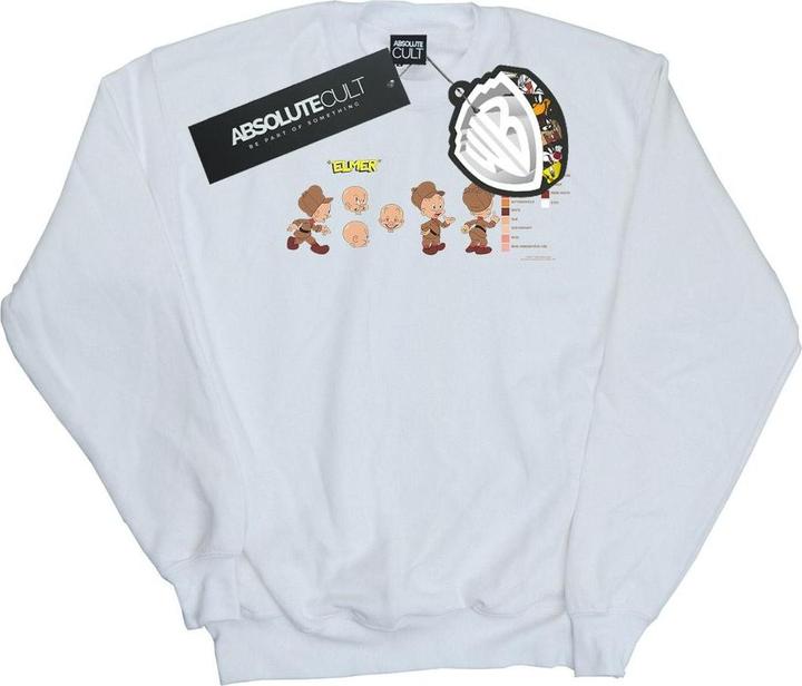 Actual product image Looney Tunes Mens Elmer Fudd Colour Code Sweatshirt (S)