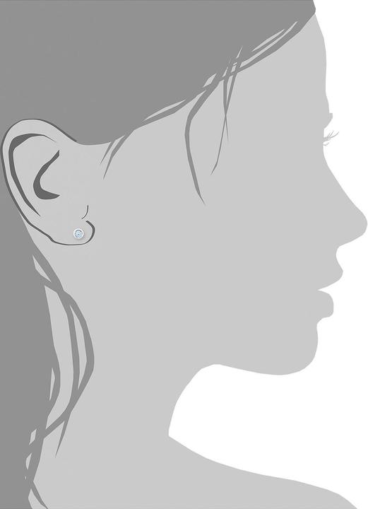 Image du produit Amor Superbe boucle d'oreille de base de 6 mm en argent massif 925 (Argent)